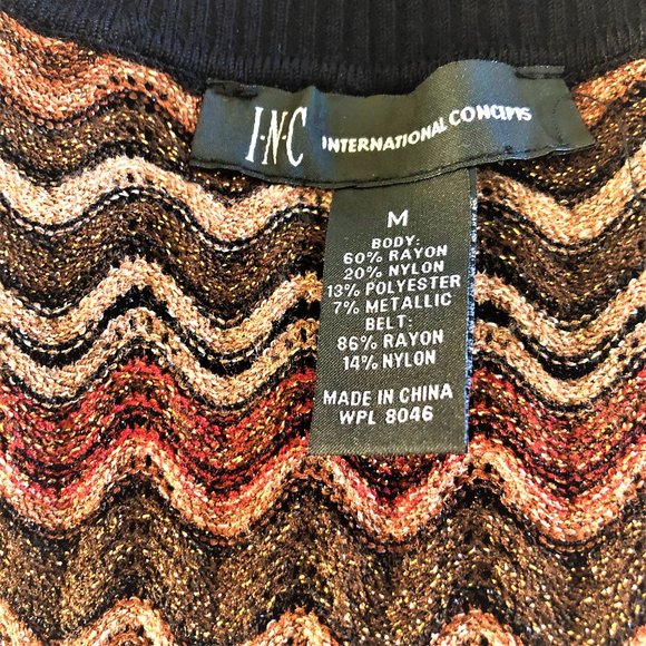 INC International Concepts Retro-style Turtleneck Sleeveless Dress/ Tunic Sz M - Picture 7 of 8